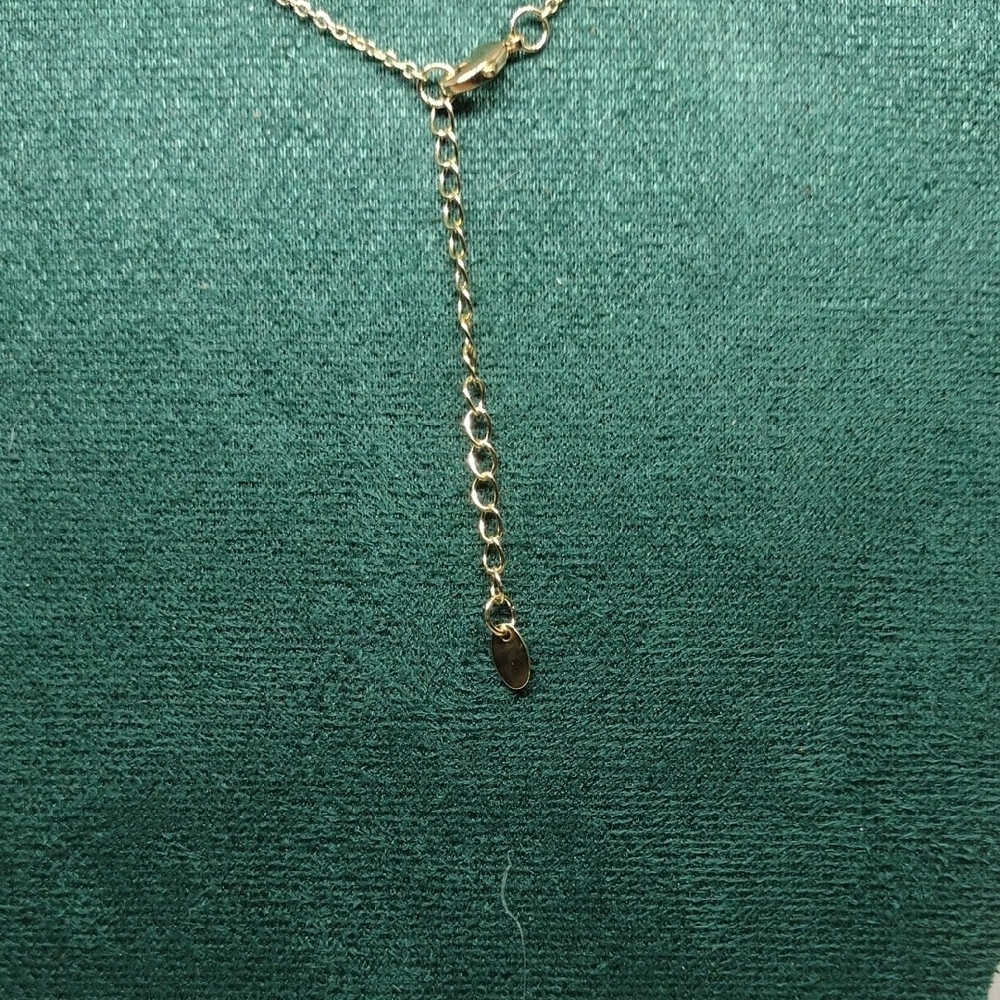 Fissen Gold Plated Heart Initial B Necklace Dainty Minimalist NWT - Picture 6 of 6